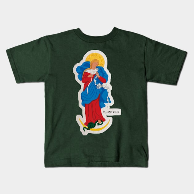 Mary who unties the knots Kids T-Shirt by Ô Bonne Mère